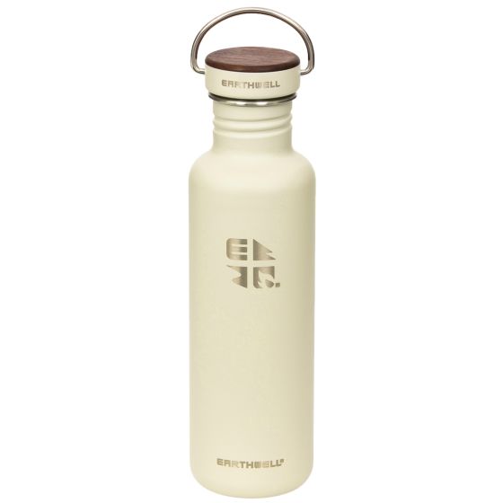 Earthwell Woodie Single Wall Bottle 800ml Walnut / Baja Sand