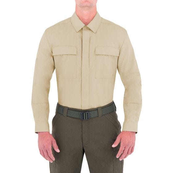 First Tactical Men's Specialist Long Sleeve BDU Shirt Khaki