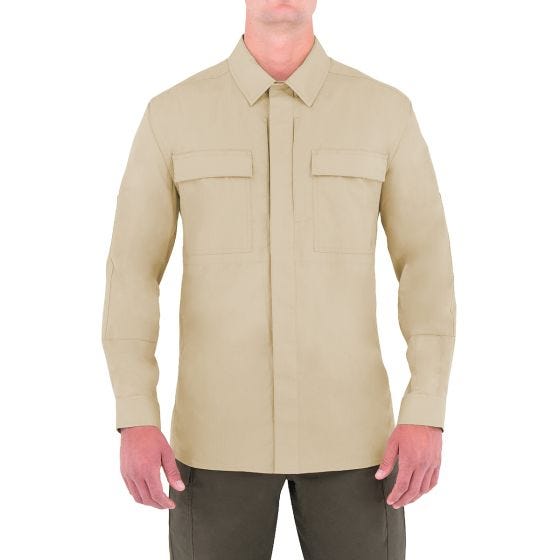 First Tactical Men's Specialist Long Sleeve BDU Shirt Khaki