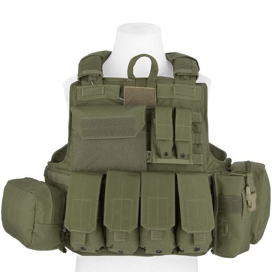 Flyye Force Recon Vest with Pouch Set ver. Mar Ranger Green