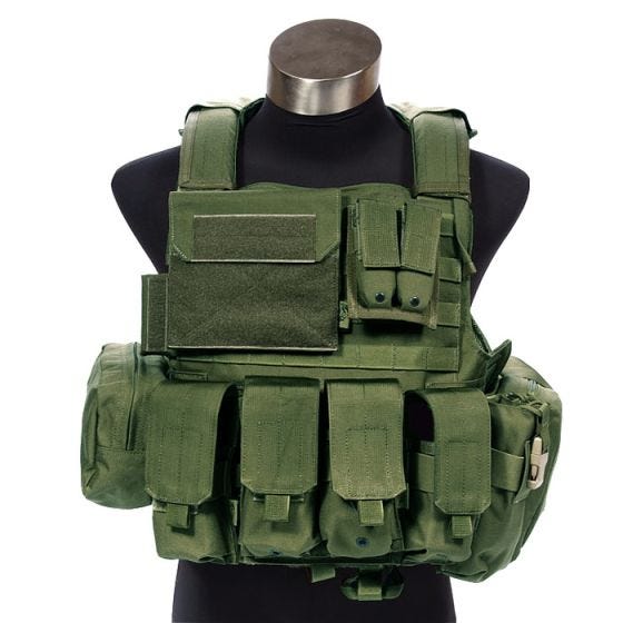 Flyye Force Recon Vest with Pouch Set ver. Land Olive Drab