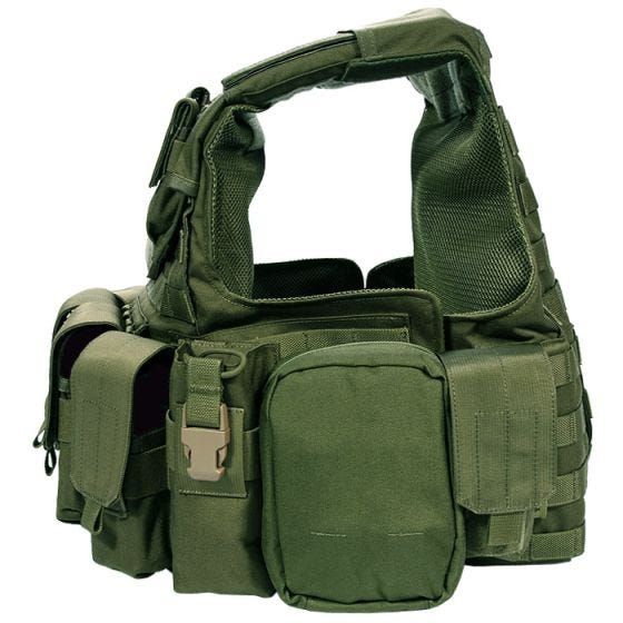 Flyye Force Recon Vest with Pouch Set ver. Land Olive Drab