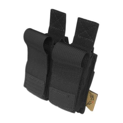 Flyye Double .45 Pistol Magazine Pouch MOLLE Black
