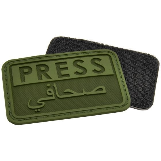 Hazard 4 3D Press / Arabic Reporters Morale Patch OD Green
