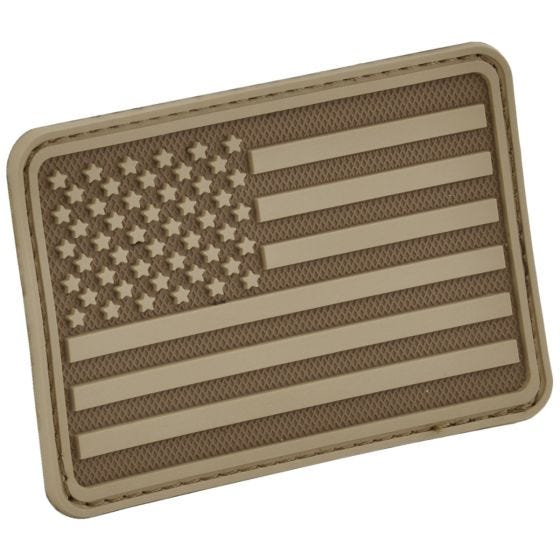 Hazard 4 USA Flag Left Arm Morale Patch Coyote