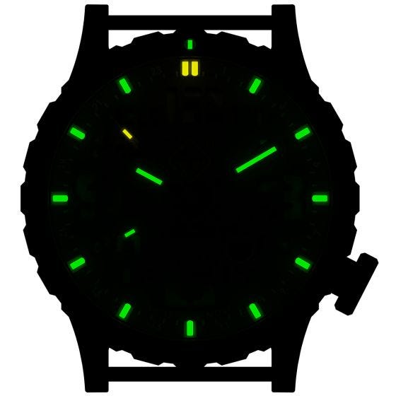 Hazard 4 Heavy Water Diver Titanium Tritium Watch Arid Brown GMT Green/Yellow