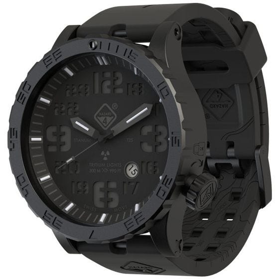 Hazard 4 Heavy Water Diver Titanium Tritium Watch Blackout Green/Yellow