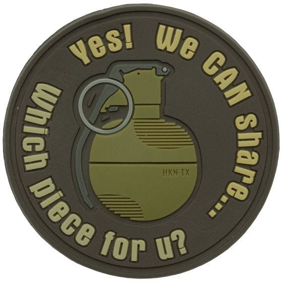 Helikon We Can Share Grenade Patch Brown
