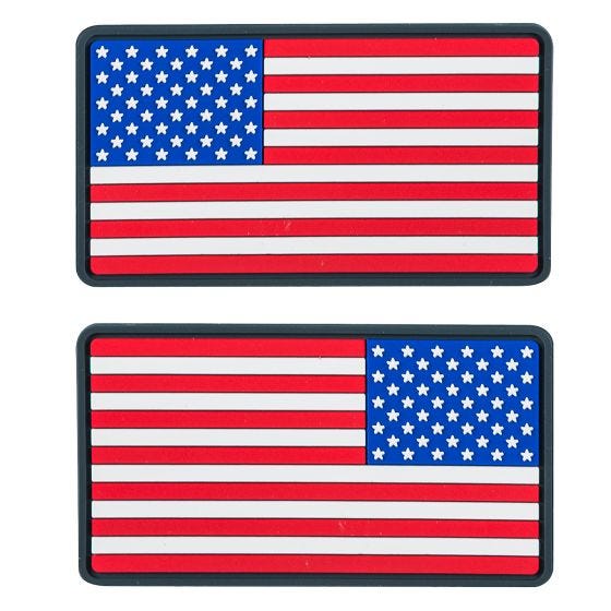 Helikon Large USA Flag PVC Patch (Pack of 2) True Colours