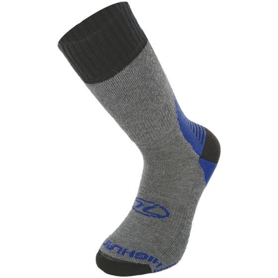 Highlander X-Plorer Coolmax Hiking Sock Gray Blue
