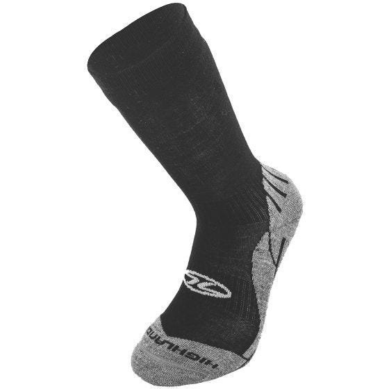 Highlander Bamboo Trekking Sock Black