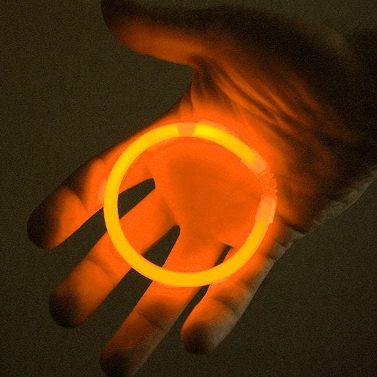 Illumiglow 7.5" Wrist Band Orange