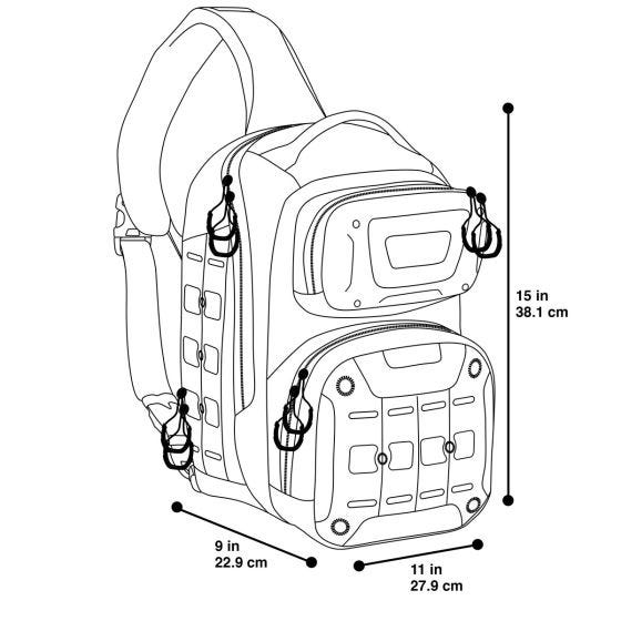 Maxpedition Edgepeak Ambidextrous Sling Pack Black