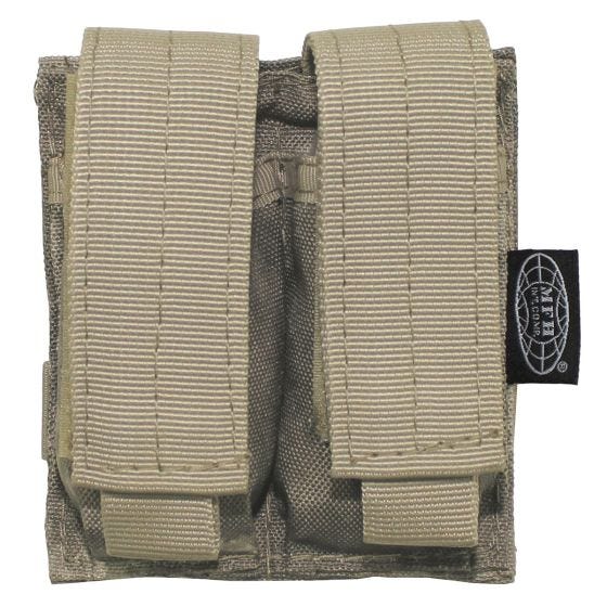 MFH Double 9mm Magazine Pouch Small MOLLE HDT Camo AU