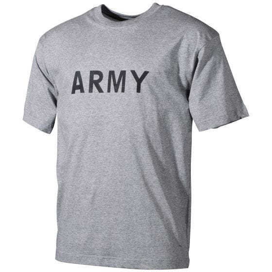 MFH T-shirt Gray with Army Print