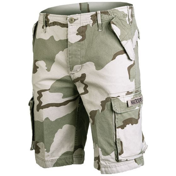 Paratrooper Cargo Shorts Prewashed 3-Color Desert
