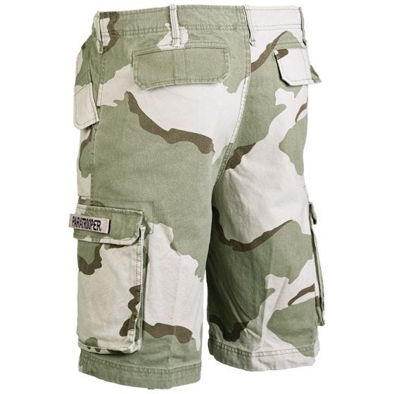 Paratrooper Cargo Shorts Prewashed 3-Color Desert