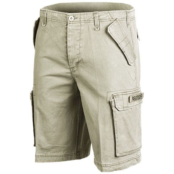 Paratrooper Cargo Shorts Prewashed Khaki