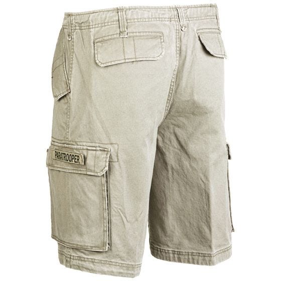 Paratrooper Cargo Shorts Prewashed Khaki