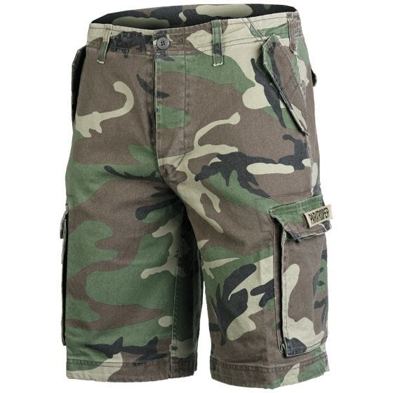 Paratrooper Cargo Shorts Prewashed Woodland