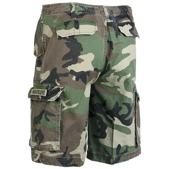 Paratrooper Cargo Shorts Prewashed Woodland