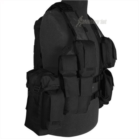 Mil-Tec South African Assault Vest Black