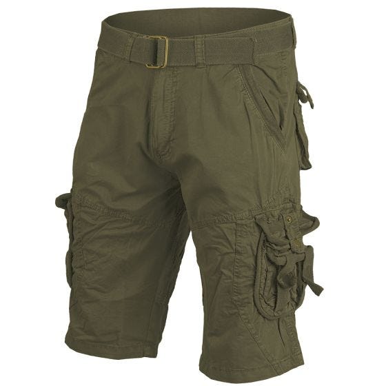 Mil-Tec Vintage Survival Shorts Prewashed Olive