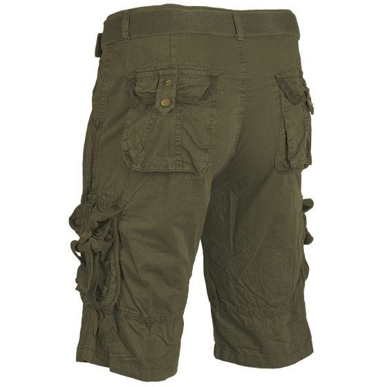 Mil-Tec Vintage Survival Shorts Prewashed Olive