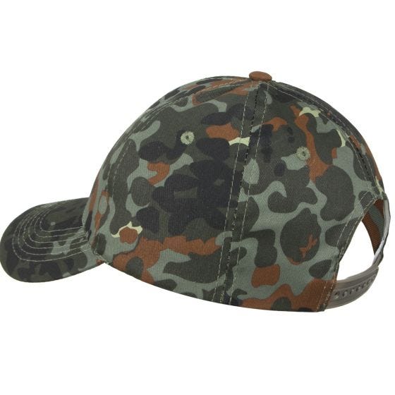 Mil-Tec Baseball Cap with Plastic Band Flecktarn