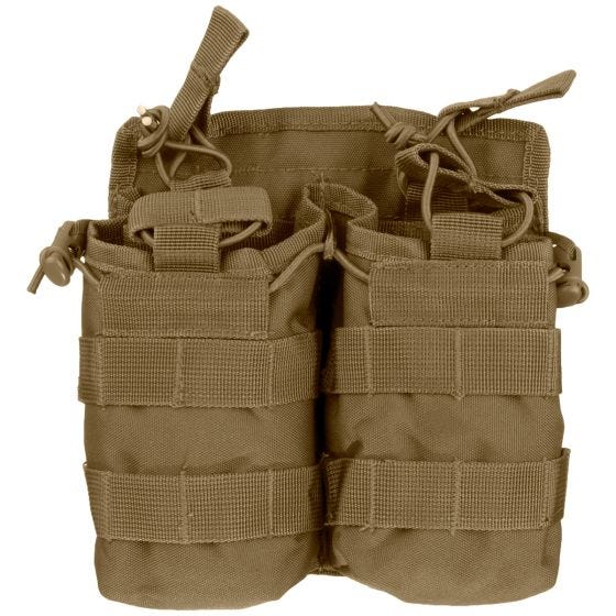 Mil-Tec Open Top Double Mag Pouch Dark Coyote