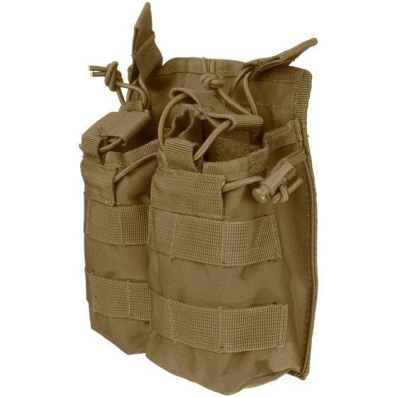Mil-Tec Open Top Double Mag Pouch Dark Coyote