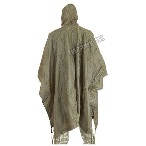 Waterproof Poncho Ripstop Olive