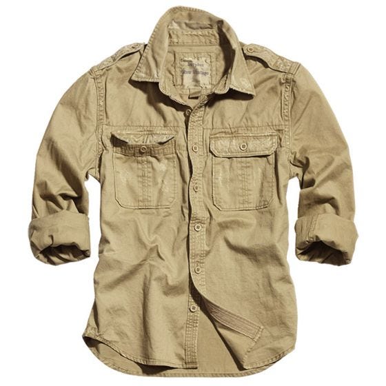 Surplus Raw Vintage Long Sleeve Shirt Beige