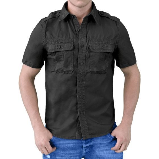 Surplus Raw Vintage Short Sleeve Shirt Black