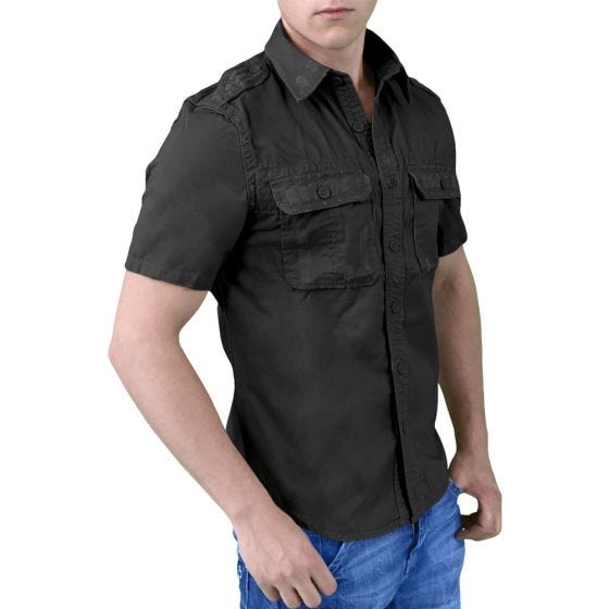 Surplus Raw Vintage Short Sleeve Shirt Black