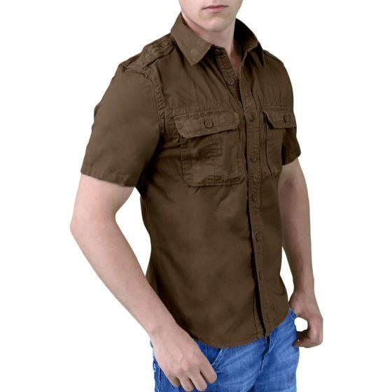 Surplus Raw Vintage Short Sleeve Shirt Brown