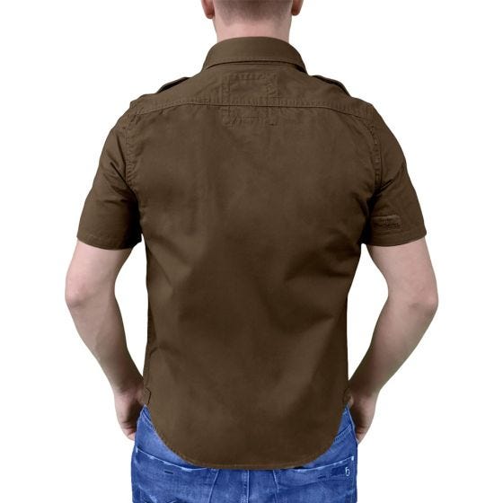 Surplus Raw Vintage Short Sleeve Shirt Brown
