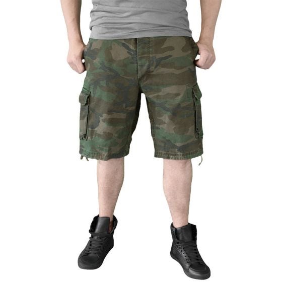 Surplus Vintage Shorts Washed Woodland