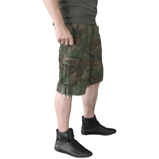 Surplus Vintage Shorts Washed Woodland