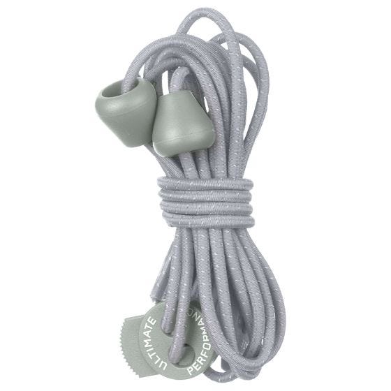 Ultimate Performance Reflective Elastic Laces Silver Gray