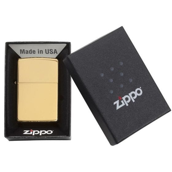 Zippo High Polish Brass Lighter